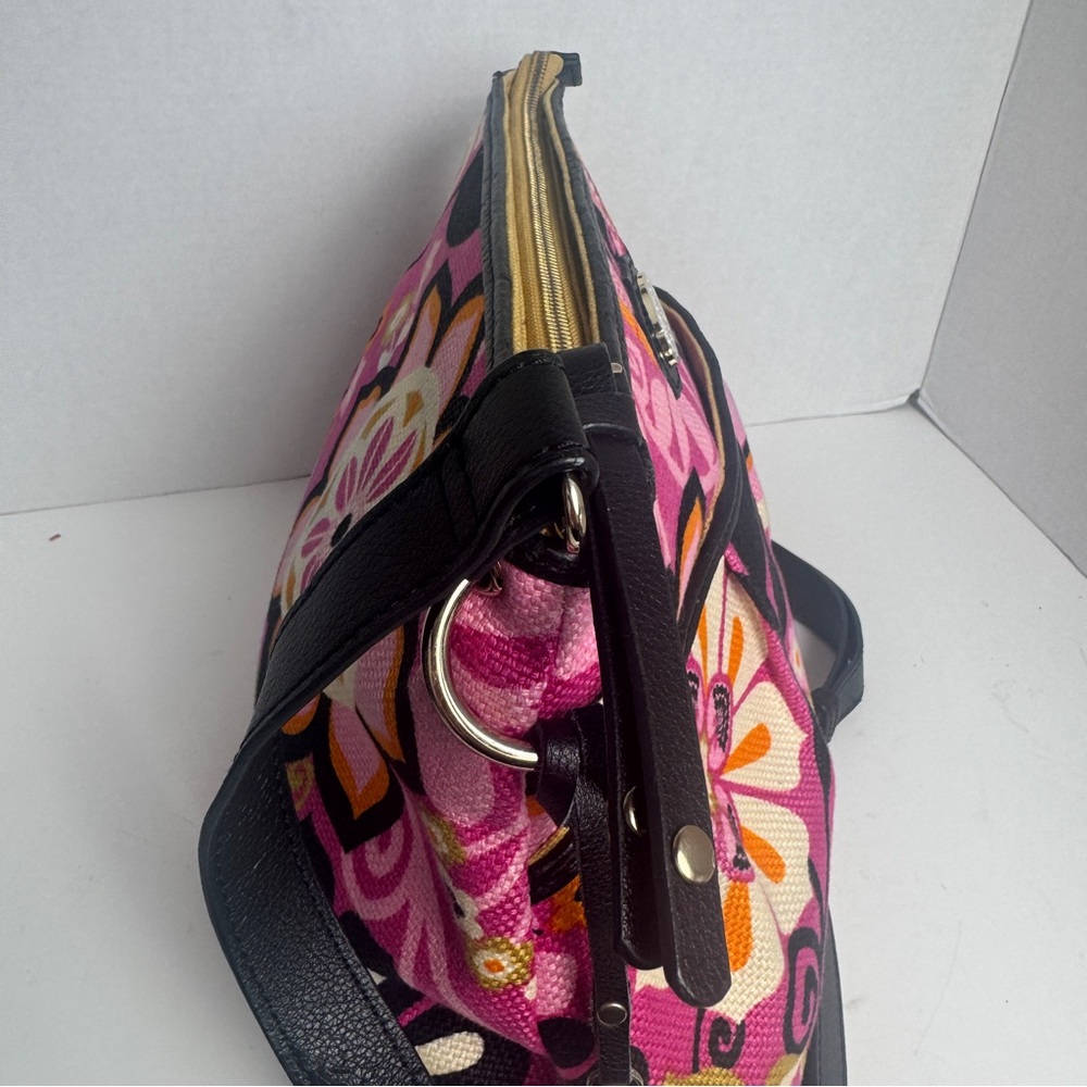 Spartina 449 Handbag Purse pleated Floral Hipster - Picture 14 of 16